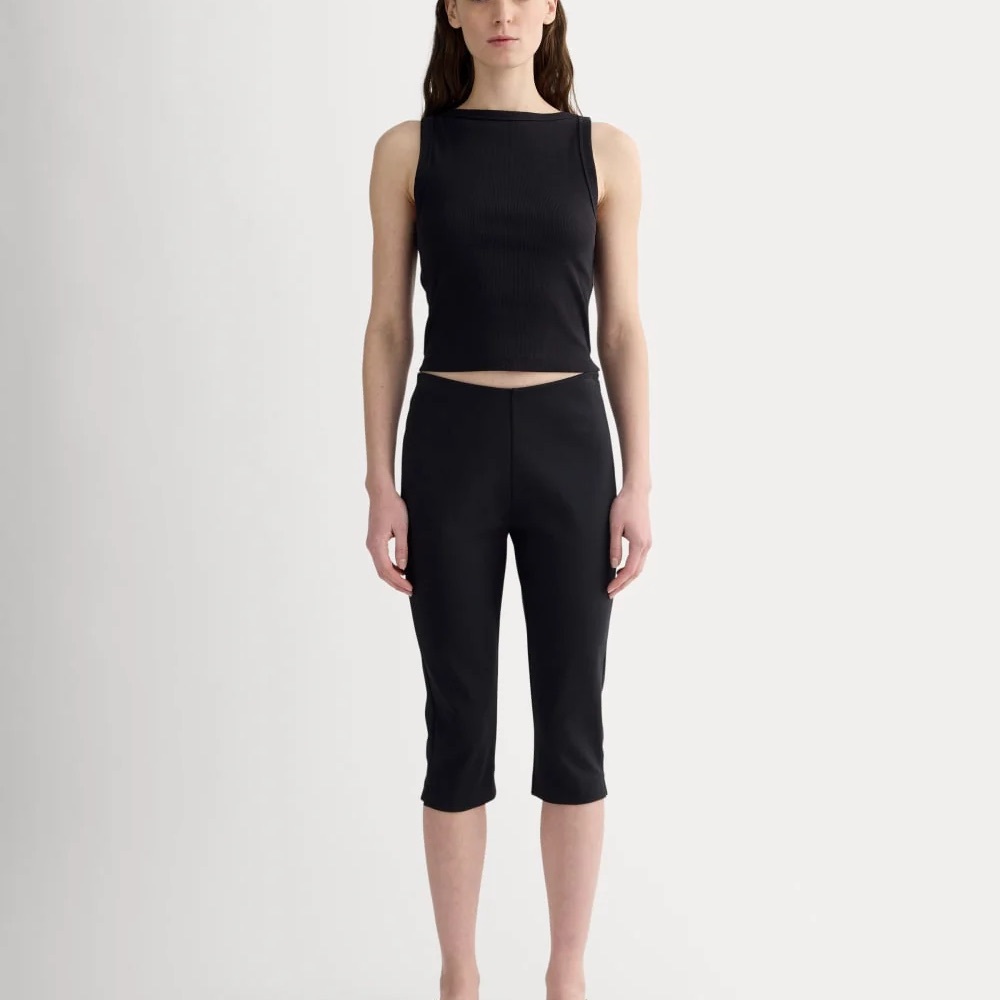 Black Women's Cropped Pants